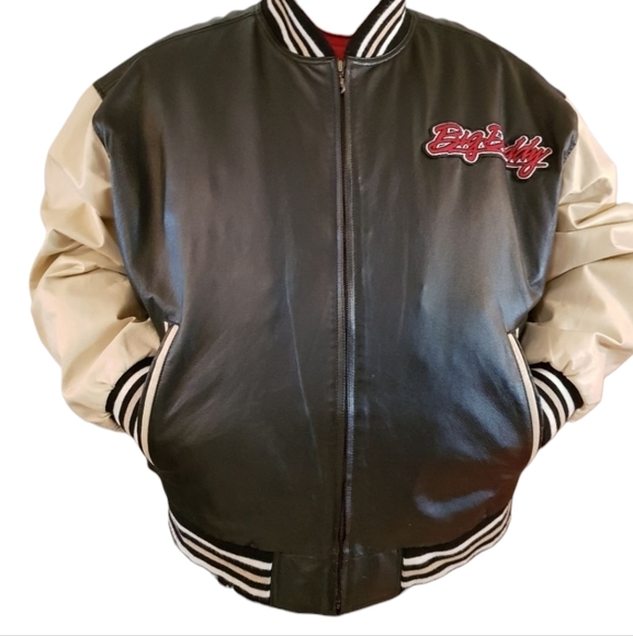 big daddy Other - BIG DADDY Two Tone Leather Jacket